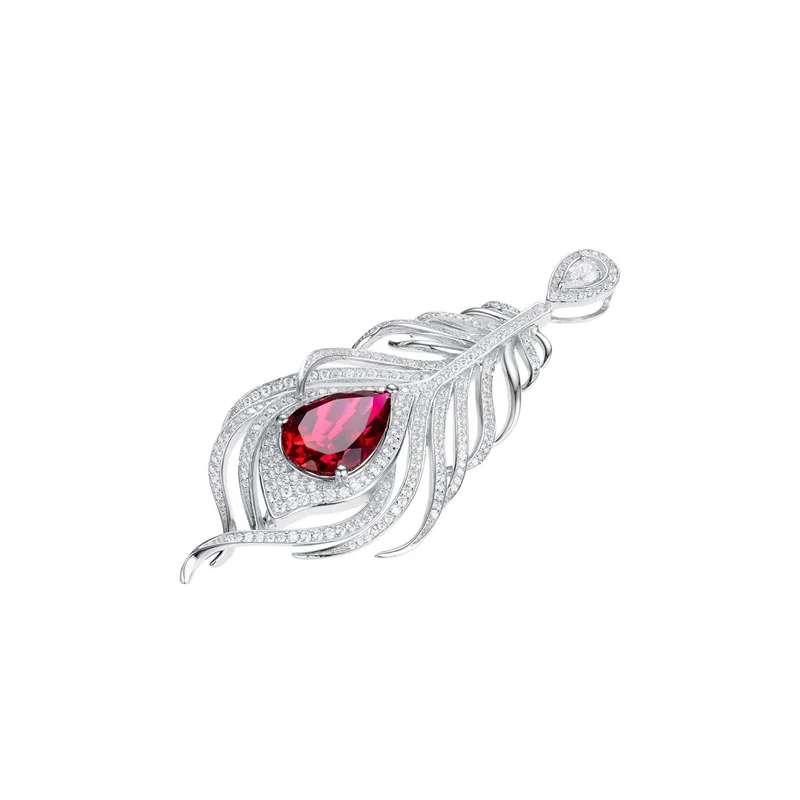 ZFSILVER Trendy 925 Silver Luxury Cultivated Gem Red Waterdrop Feather Brooch Charm Women Accessories Party Jewelry Gift L1-0005
ZFSILVER Trendy 925 Silver Luxury Cultivated Gem Red Waterdrop Feather Brooch Charm Women Accessories Party Jewelry Gift L1-0005