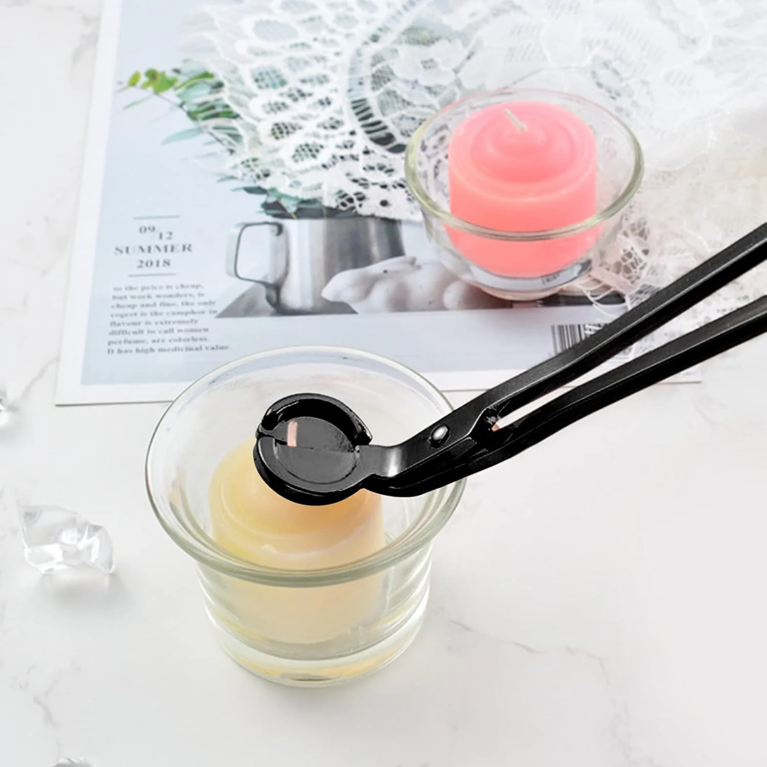 3-in-1 Black Candle Tool Set with Stainless Steel Wick Trimmer&Wick Cover-Heavy-Duty Manual Candle Care Kit,for Home,Party,Gift
3-in-1 Black Candle Tool Set with Stainless Steel Wick Trimmer&Wick Cover-Heavy-Duty Manual Candle Care Kit,for Home,Party,Gift