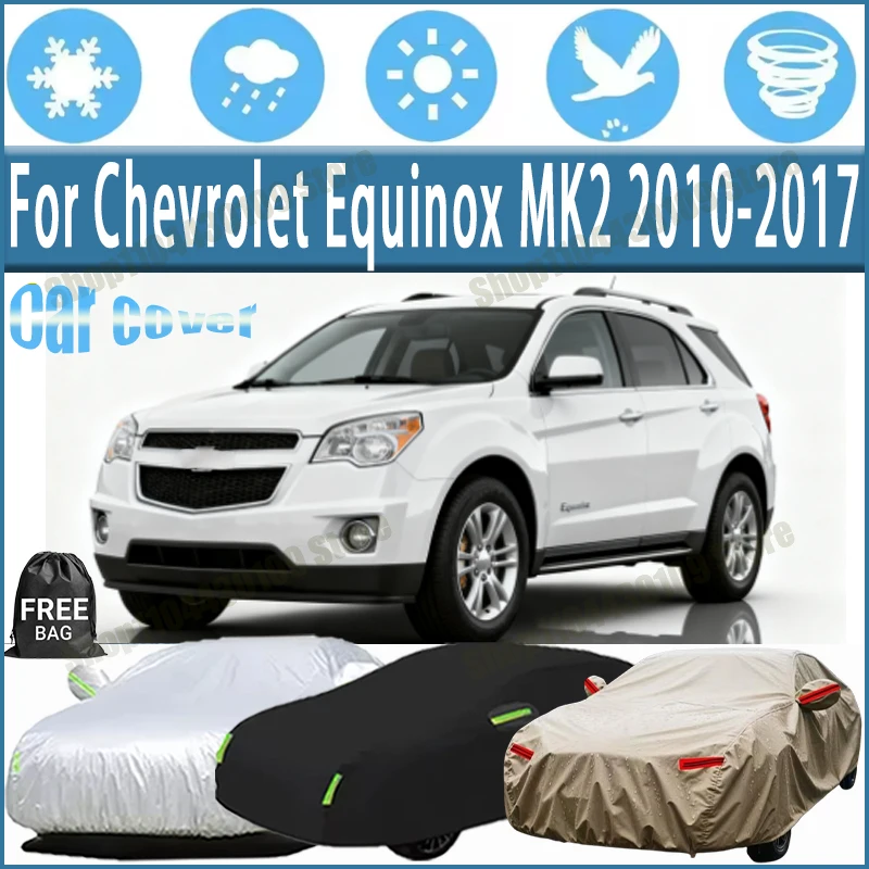For Chevrolet Equinox MK2 2010-2017 Car Cover Waterproof UV Protection All Weather Dustproof Snow Rain Cover 190T Polyester
For Chevrolet Equinox MK2 2010-2017 Car Cover Waterproof UV Protection All Weather Dustproof Snow Rain Cover 190T Polyester