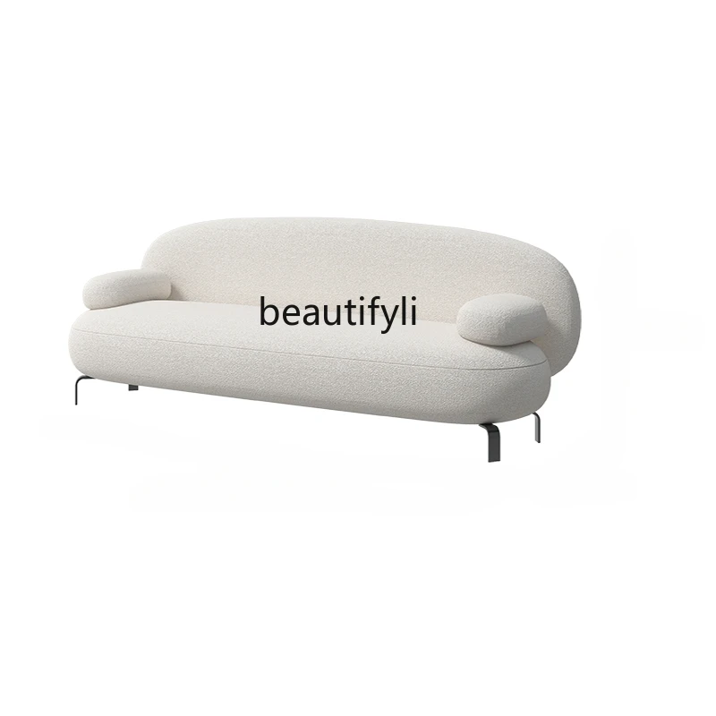 Customized Minimalist Sofa Designer Model Beauty Salon Living Room Modern Light Luxury Lambswool Straight Row Small Sofa
Customized Minimalist Sofa Designer Model Beauty Salon Living Room Modern Light Luxury Lambswool Straight Row Small Sofa