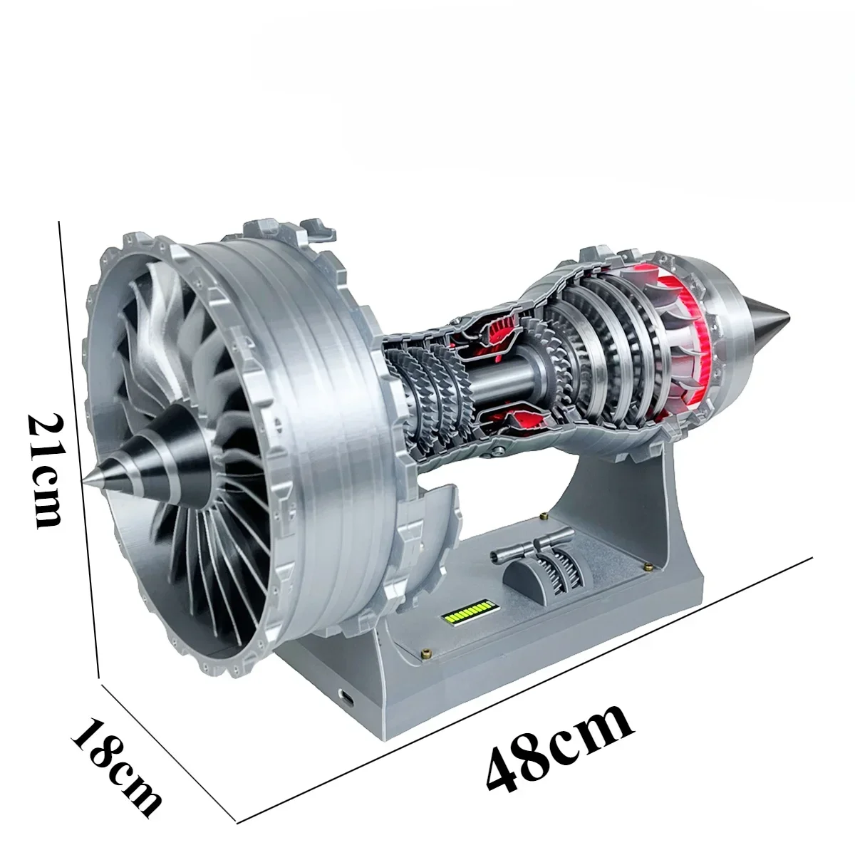 TR900 Turbine Engine Model Toy Stepless Speed Control Throttle Push Rod Imitation Flame Lamp Set Inertia Motor Engine Model Toys
TR900 Turbine Engine Model Toy Stepless Speed Control Throttle Push Rod Imitation Flame Lamp Set Inertia Motor Engine Model Toys