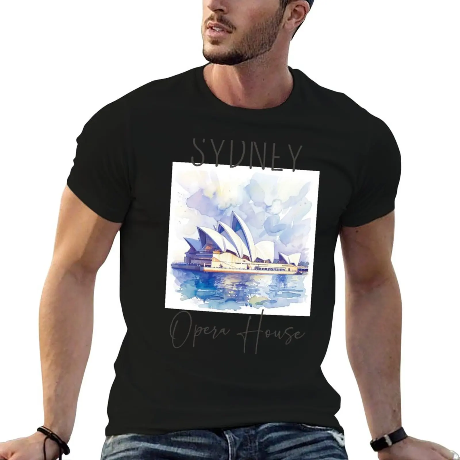 Watercolor Design of Sydney - Australia T-Shirt korean fashion croswit shirt man mens vintage t shirts
Watercolor Design of Sydney - Australia T-Shirt korean fashion croswit shirt man mens vintage t shirts