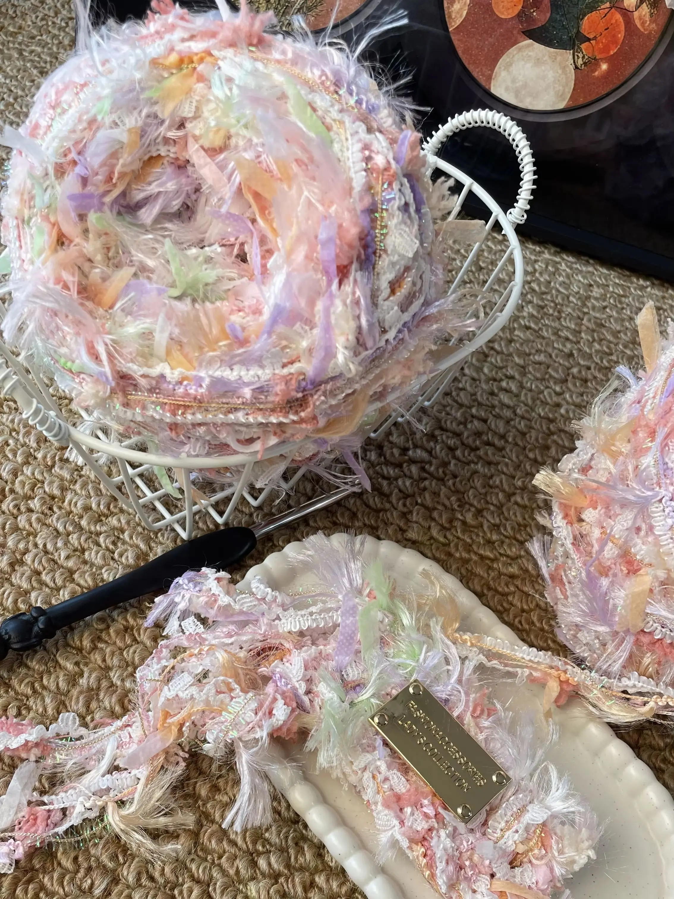 Nectar Pastel Fairy Fancy Yarn - Hand Dyed Fluffy Feather Novelty Yarn with Iridescent Thread for Crochet Knitting DIY Fiber Art
Nectar Pastel Fairy Fancy Yarn - Hand Dyed Fluffy Feather Novelty Yarn with Iridescent Thread for Crochet Knitting DIY Fiber Art