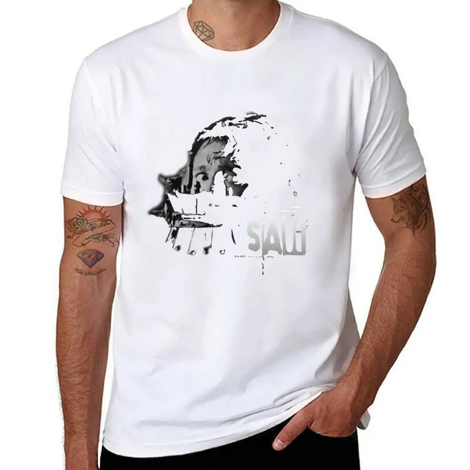 SAW adam reverse bear trap black and white T-Shirt t shirt men 100% cotton luxury brand graphic t shirts for man T-Shirt
SAW adam reverse bear trap black and white T-Shirt t shirt men 100% cotton luxury brand graphic t shirts for man T-Shirt