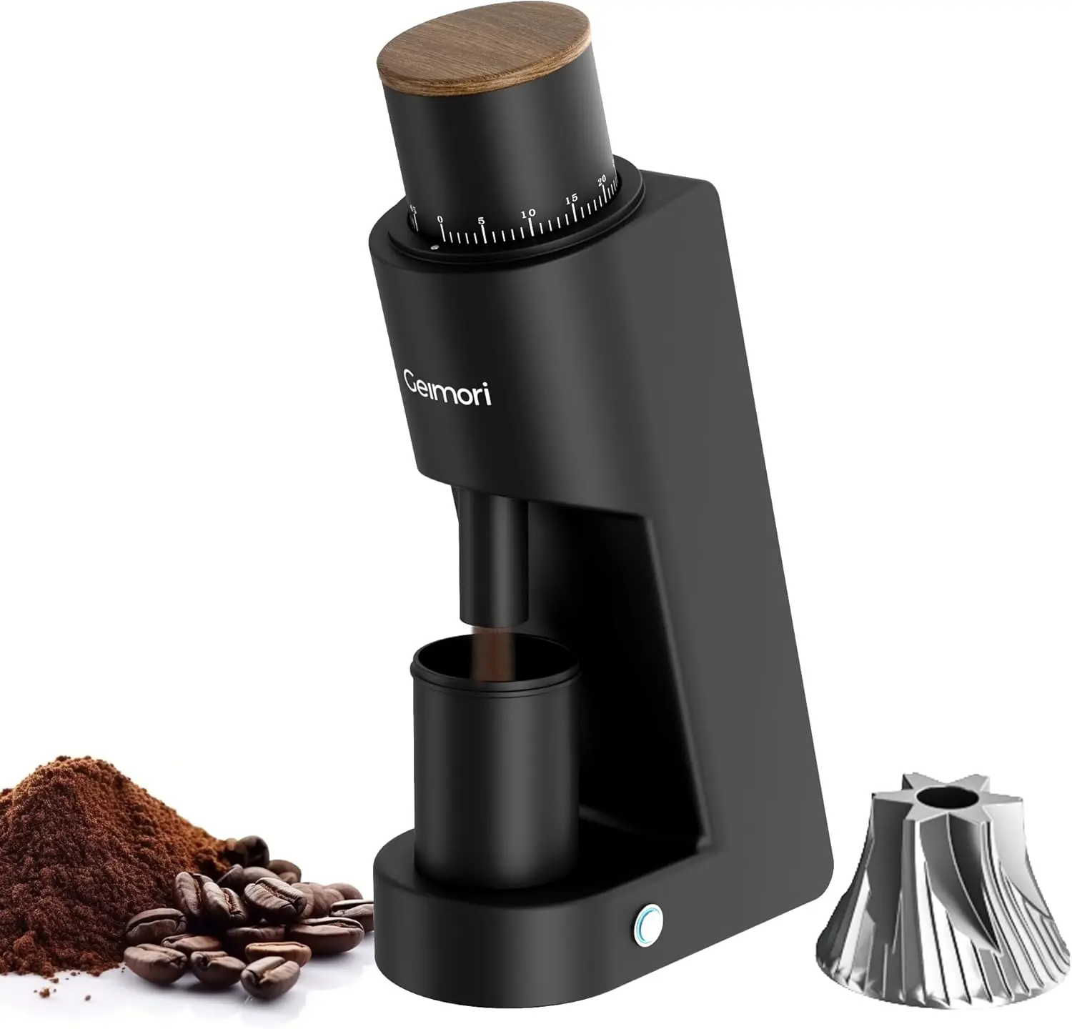 Coffee Grinder,Wirsh Geimori GU38 Coffee Grinder with 38mm 6-Core Stainless Steel Conical Burr, 0.01mm Stepless Adju
Coffee Grinder,Wirsh Geimori GU38 Coffee Grinder with 38mm 6-Core Stainless Steel Conical Burr, 0.01mm Stepless Adju