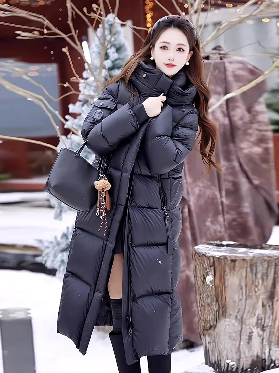 Новинка зимы: Женское длинное белое пуховое пальто с молнией, ультратеплое, для повседневной носки, в стиле кэжуал
Новинка зимы: Женское длинное белое пуховое пальто с молнией, ультратеплое, для повседневной носки, в стиле кэжуал