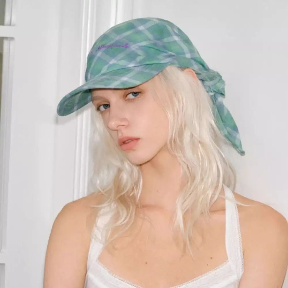 Versatile Plaid Headscarf Baseball Cap Korean Style Nylon Sunscreen Beach Hats Sunscreen Hat Baseball Hat Peaked Cap Sports
Versatile Plaid Headscarf Baseball Cap Korean Style Nylon Sunscreen Beach Hats Sunscreen Hat Baseball Hat Peaked Cap Sports