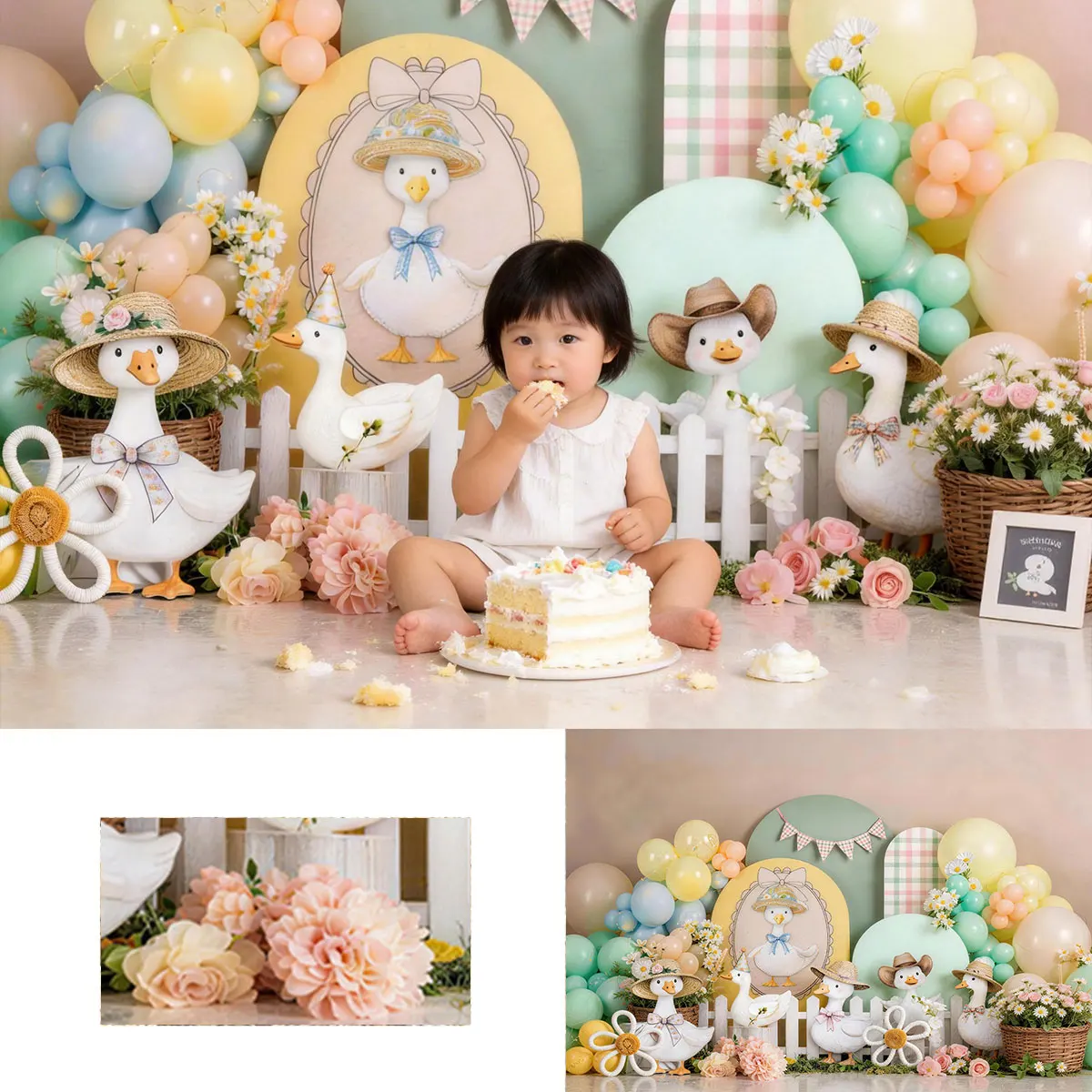 Goose Arch Balloons Backdrop Kids Cake Smash Props Birthday Photocall Props Child Baby Photography Background
Goose Arch Balloons Backdrop Kids Cake Smash Props Birthday Photocall Props Child Baby Photography Background