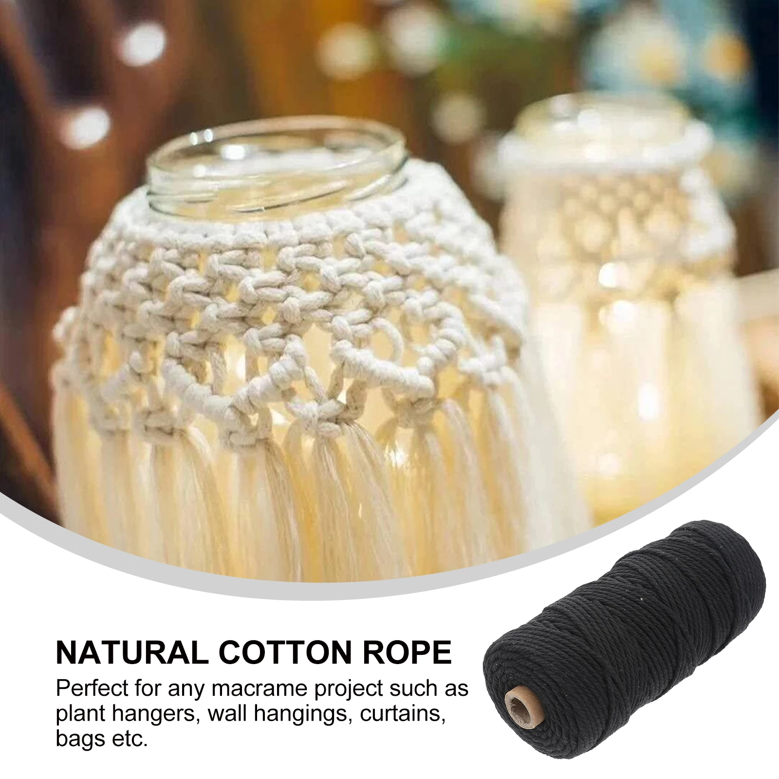 1Pcs Braided Cotton Rope Natural 100m 3mm for Macrame Wall Hangings Hanging Carpet Handmade Crafts Cotton Rope
1Pcs Braided Cotton Rope Natural 100m 3mm for Macrame Wall Hangings Hanging Carpet Handmade Crafts Cotton Rope