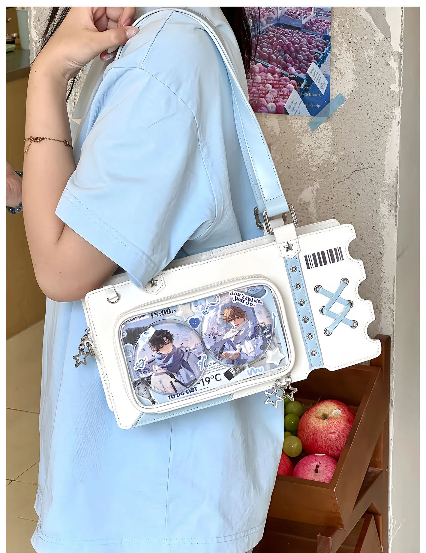 Original Japanese Small Food Pain Bag Daily Transparent Girl Bag Laser Ticket Versatile Animation Festival Daily
Original Japanese Small Food Pain Bag Daily Transparent Girl Bag Laser Ticket Versatile Animation Festival Daily