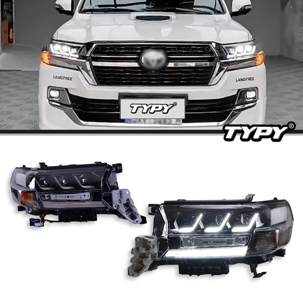 Car Lights For Toyota Land Cruiser LED Headlight 16-21 Projetor Head Lamp Daytime Running Light Automotive Accessories
Car Lights For Toyota Land Cruiser LED Headlight 16-21 Projetor Head Lamp Daytime Running Light Automotive Accessories