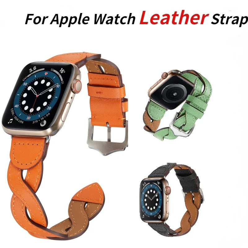 Кожаный ремешок для Apple Watch 49 мм 46 мм 45 мм 41 мм 44 мм 42 мм 40 мм 38 мм, плетеный браслет для iWatch Series Ultra 10 9 8 7 6 5 4 SE
Кожаный ремешок для Apple Watch 49 мм 46 мм 45 мм 41 мм 44 мм 42 мм 40 мм 38 мм, плетеный браслет для iWatch Series Ultra 10 9 8 7 6 5 4 SE