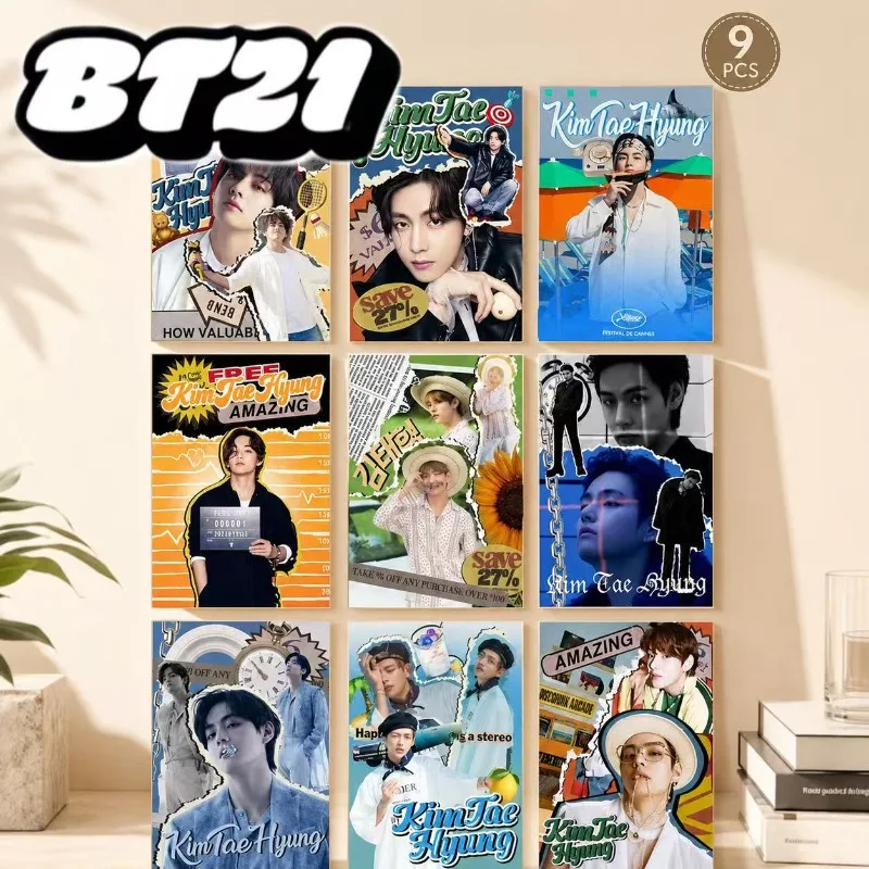 9pcs BT21 Kim Taehyung Collectible Posters, Fan Support Wall Stickers, Bedroom Decor Art Prints
9pcs BT21 Kim Taehyung Collectible Posters, Fan Support Wall Stickers, Bedroom Decor Art Prints