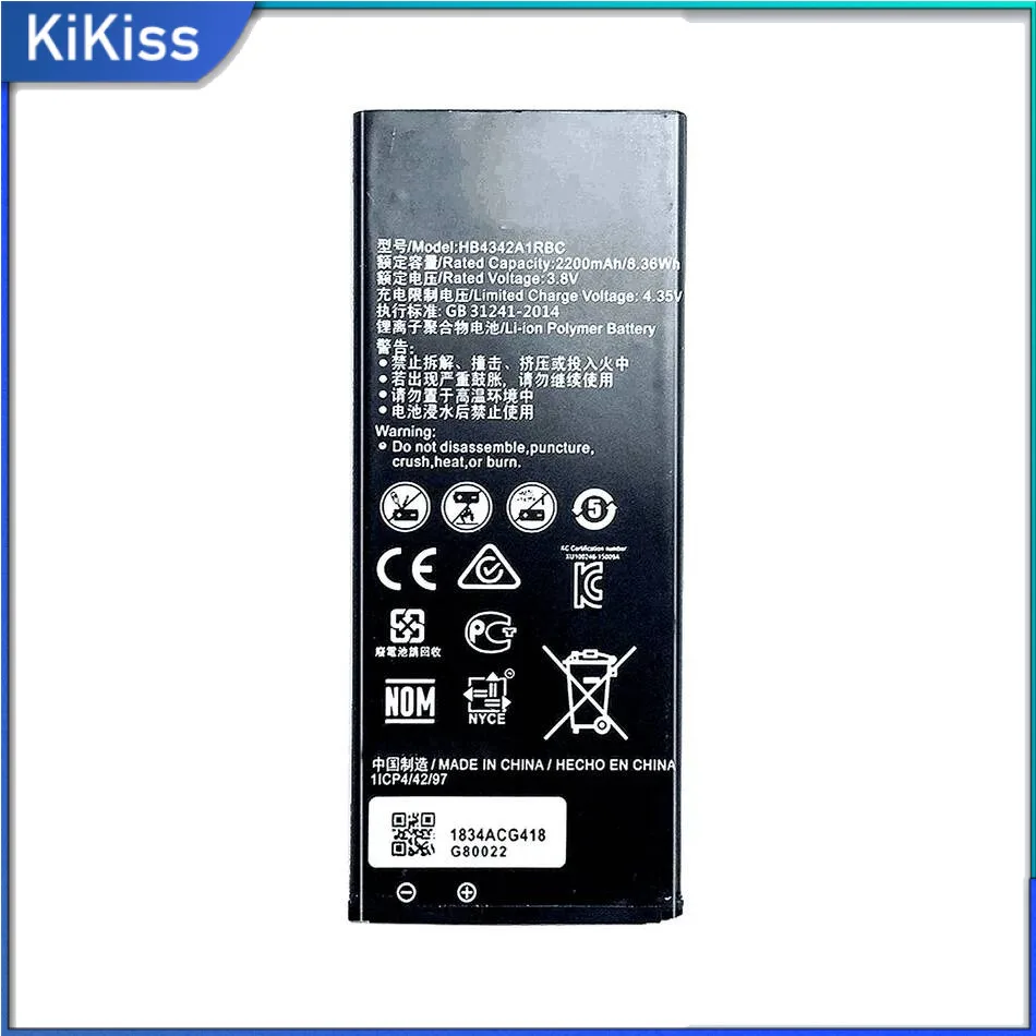 For Huawei Honor 4A Honor4A Scl- TL00 AL00 CL00 HB4342A1RBC Mobile Phone Battery High-Capacity Reliable Power 2200mAh
For Huawei Honor 4A Honor4A Scl- TL00 AL00 CL00 HB4342A1RBC Mobile Phone Battery High-Capacity Reliable Power 2200mAh