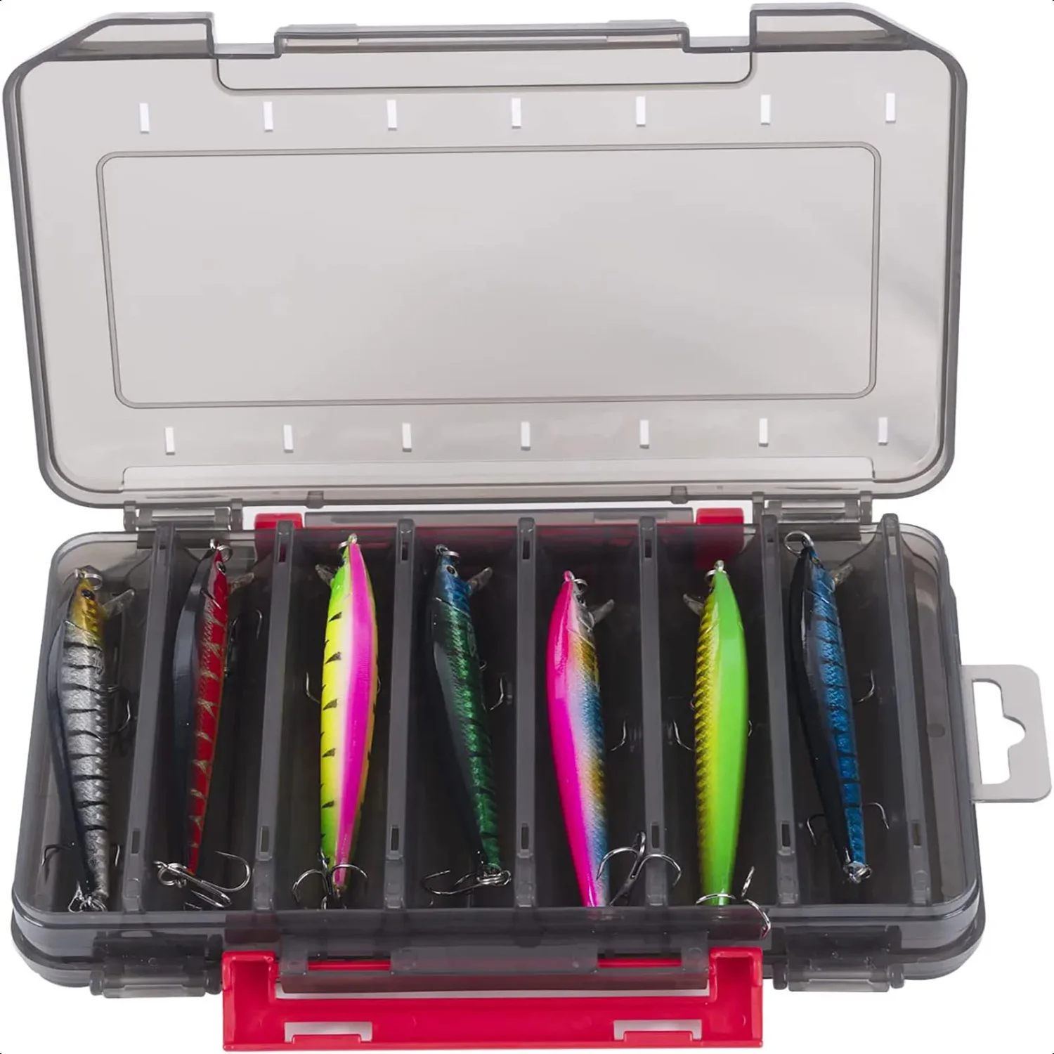 14 Compartments Fishing Tackle Box Waterproof Double Sided Bait Hook Case Container Fishing Accessories
14 Compartments Fishing Tackle Box Waterproof Double Sided Bait Hook Case Container Fishing Accessories