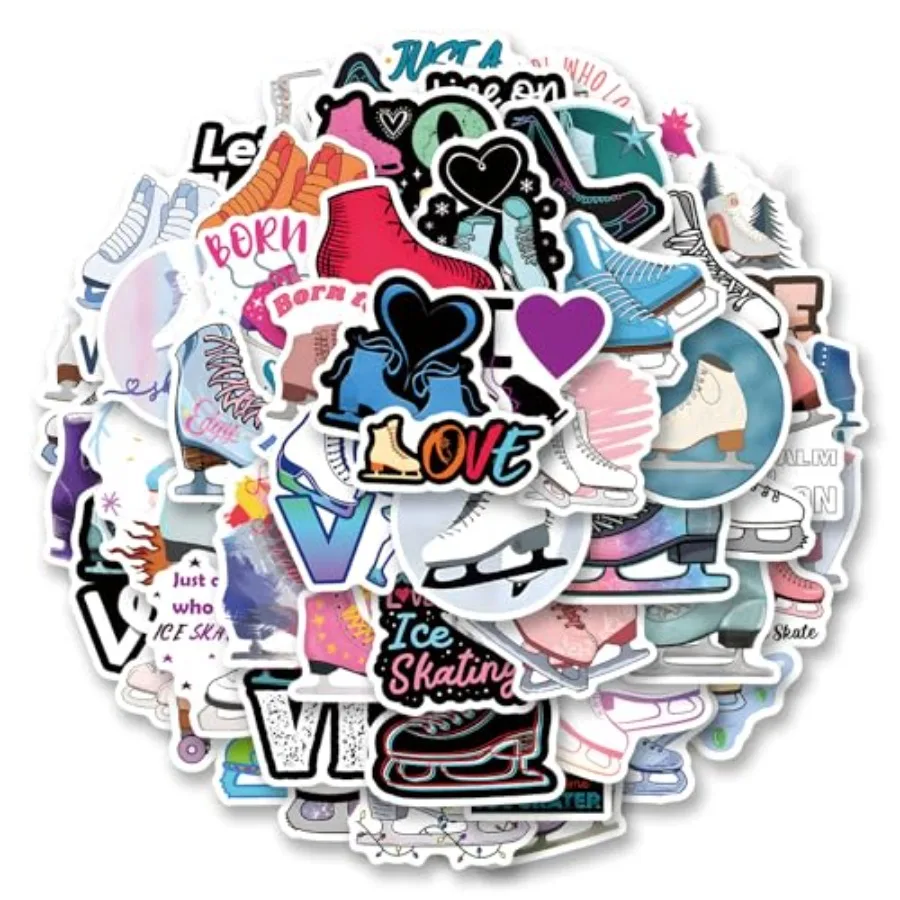 62Pcs Ice Skating Stickers Pack, Vinyl Waterproof Decals for Water Bottle, Laptop, Phone, Skateboard, Scrapbooking, Bumper Deco
62Pcs Ice Skating Stickers Pack, Vinyl Waterproof Decals for Water Bottle, Laptop, Phone, Skateboard, Scrapbooking, Bumper Deco