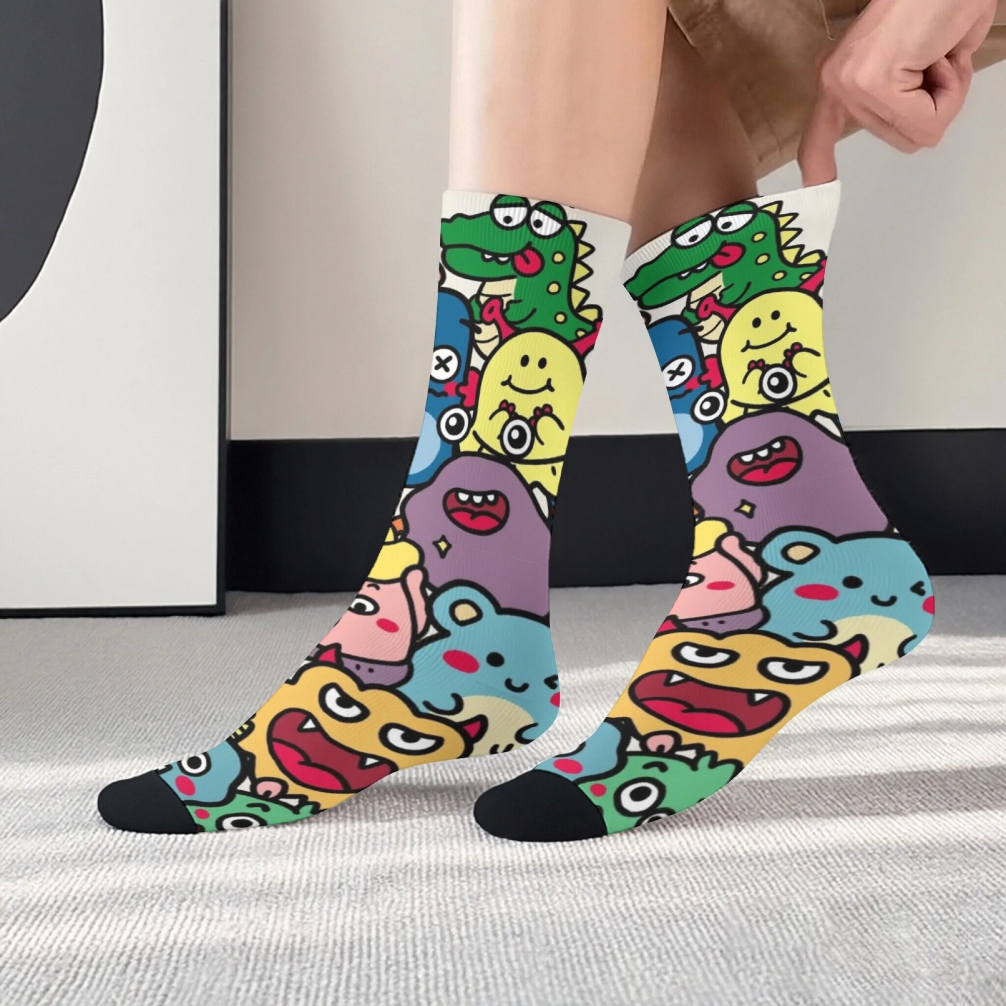 Novel and Adorable Cartoon Socks All-over Monster Print Mid-calf Socks Colorful Fashionable Comfortable Street Outdoor Socks
Novel and Adorable Cartoon Socks All-over Monster Print Mid-calf Socks Colorful Fashionable Comfortable Street Outdoor Socks