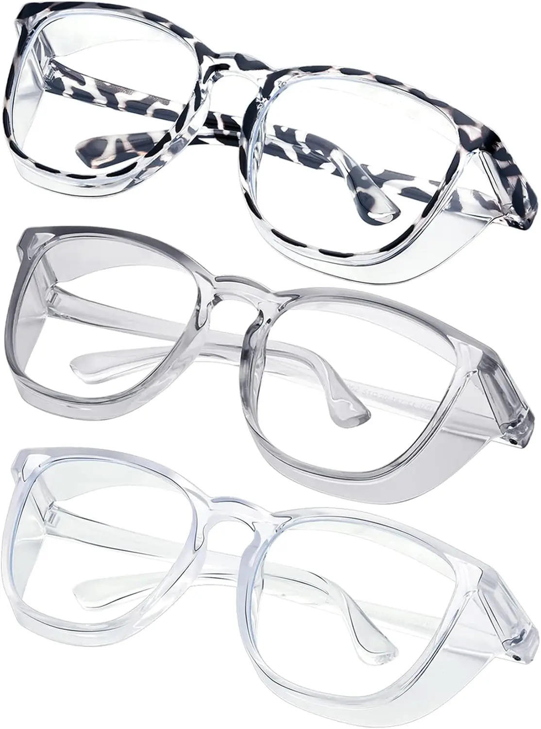 Anti Fog Square Safety Glasses for Women Men - Stylish Protective Eyewear, Clear Lens
Anti Fog Square Safety Glasses for Women Men - Stylish Protective Eyewear, Clear Lens