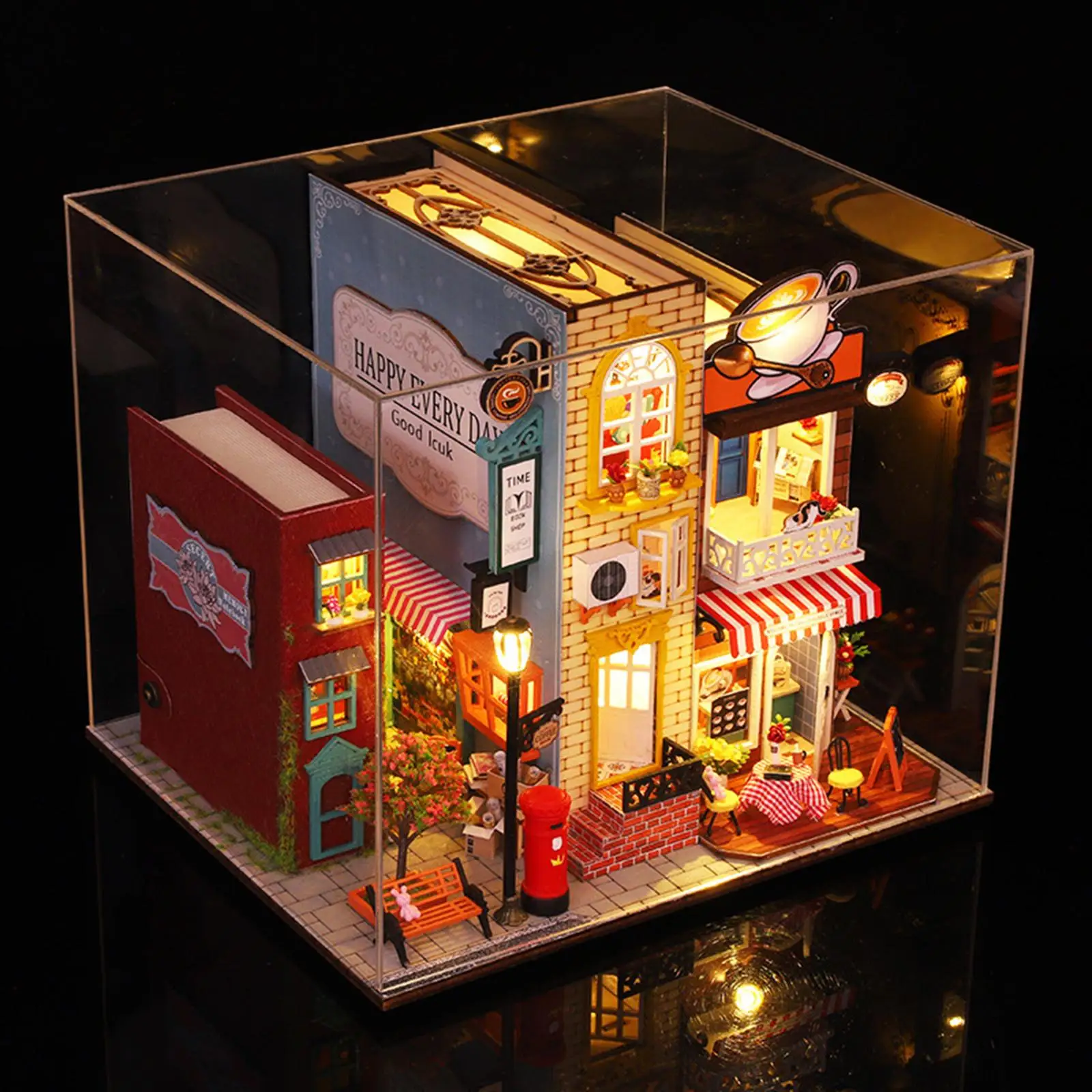 Unassembled Miniature Dollhouse DIY Kit, Dollhouse Building Kit with Dustproof Cover for Shelf Living Room Decor Collection
Unassembled Miniature Dollhouse DIY Kit, Dollhouse Building Kit with Dustproof Cover for Shelf Living Room Decor Collection