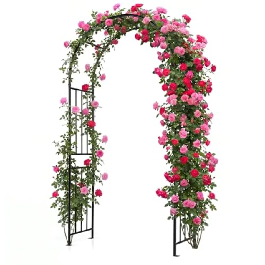 Garden Arbor, 7.2FT Wedding Arch Garden Trellis with 8 Stakes, Metal Garden Arch for Climbing Plants Vines Rose, Outdoor Archwa
Garden Arbor, 7.2FT Wedding Arch Garden Trellis with 8 Stakes, Metal Garden Arch for Climbing Plants Vines Rose, Outdoor Archwa
