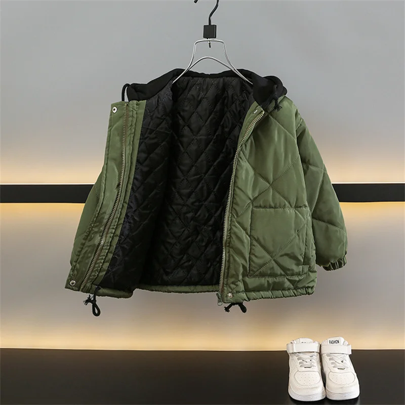 Boys Coat Cotton Jacket Windbreak Outerwear 2024 Black Winter Autumn Thicken Warm Cotton Christmas Gift Children's Clothing
Boys Coat Cotton Jacket Windbreak Outerwear 2024 Black Winter Autumn Thicken Warm Cotton Christmas Gift Children's Clothing