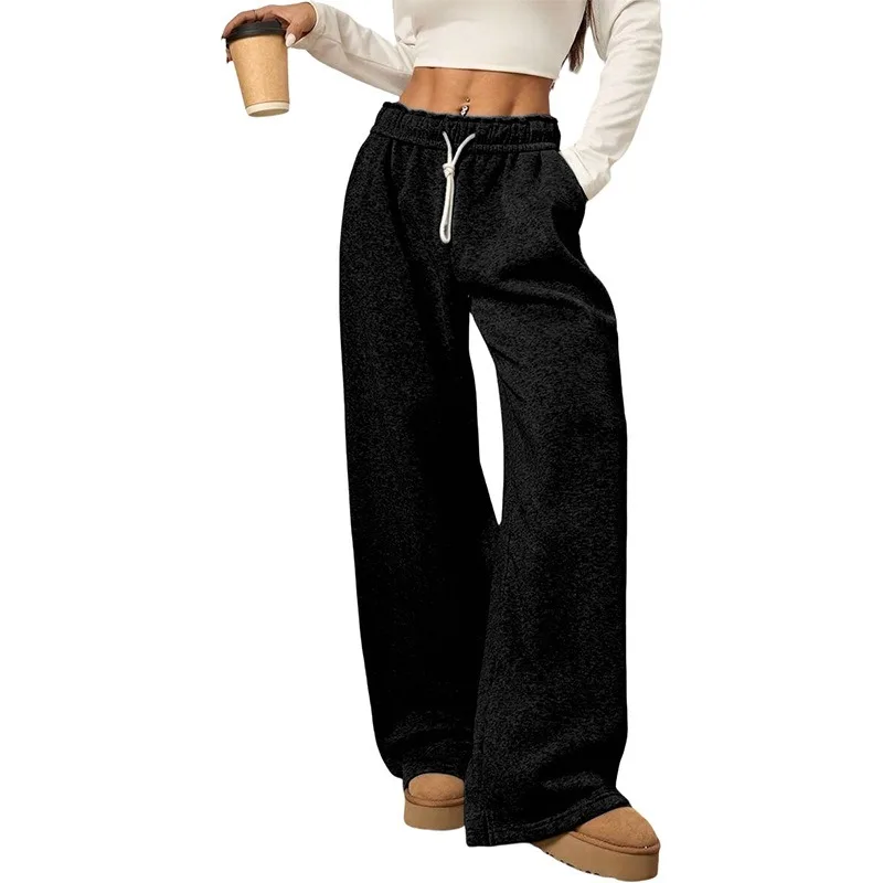 Autumn and Winter Casual Loose Sweatpants, Wide-leg Long Pants, Women's Straight-leg Drawstring Pocket Pants for Women
Autumn and Winter Casual Loose Sweatpants, Wide-leg Long Pants, Women's Straight-leg Drawstring Pocket Pants for Women