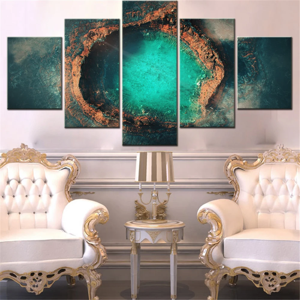 5 Pieces Canvas Wall Arts Poster Painting Nature Turquoise water Crater Wallpaper Home Decor Picture Printing For Interior Arts
5 Pieces Canvas Wall Arts Poster Painting Nature Turquoise water Crater Wallpaper Home Decor Picture Printing For Interior Arts