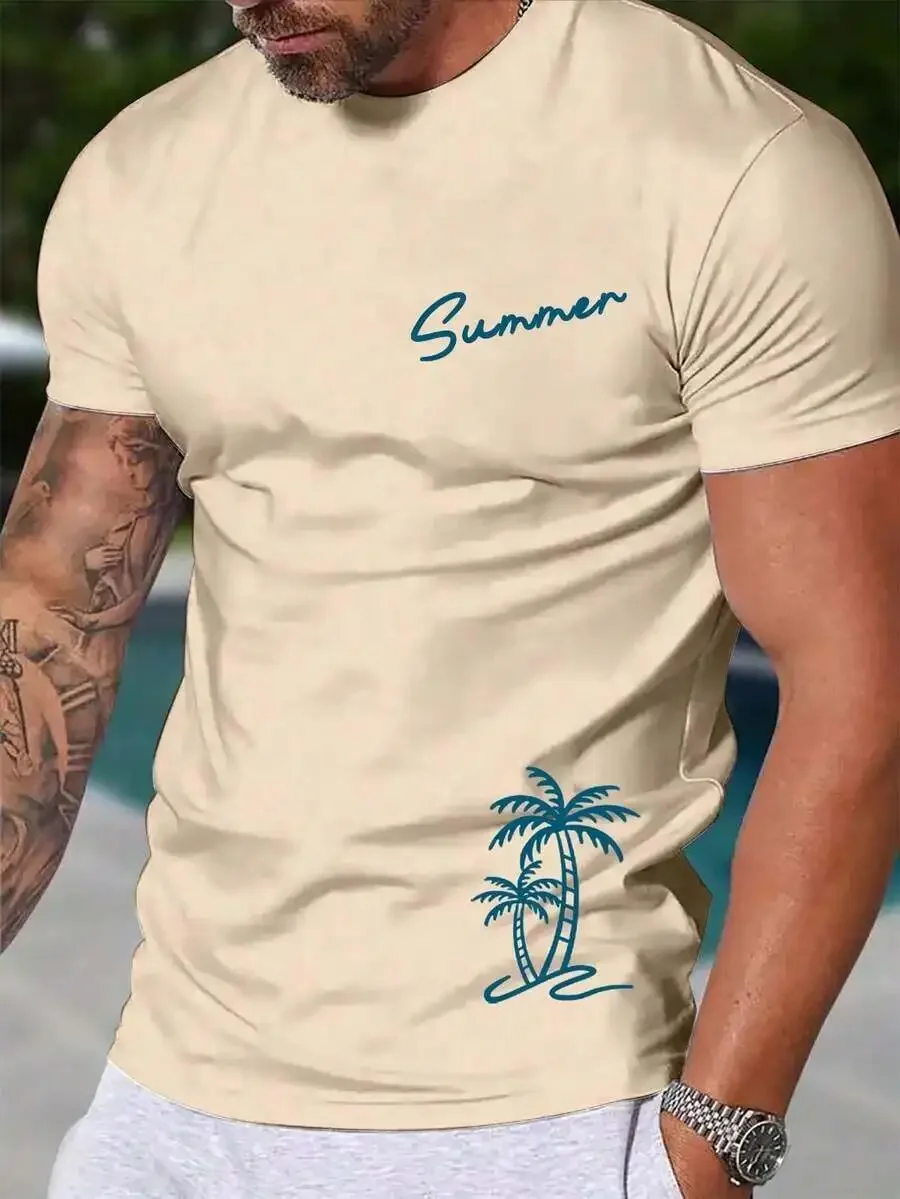 Mens Casual Summer Palm Tree Print Short Sleeve T-Shirt
Mens Casual Summer Palm Tree Print Short Sleeve T-Shirt