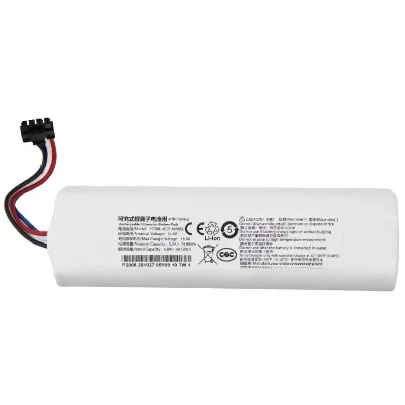 Sweeping robot F9/D9/L10Pro Plus accessories W10 battery P2150-4S2P lithium battery
Sweeping robot F9/D9/L10Pro Plus accessories W10 battery P2150-4S2P lithium battery
