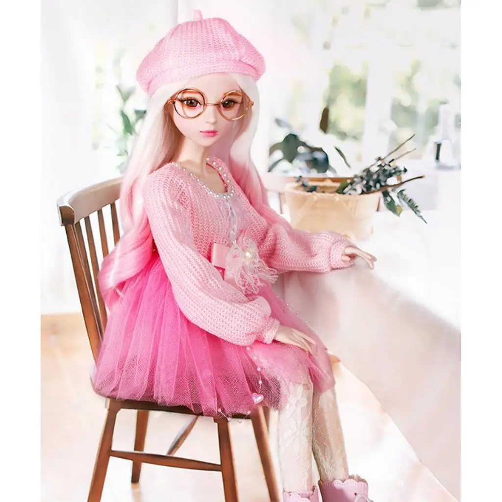 1/ Girl Dolls Clothes for 60CM Ball Jointed Doll, for Night Lolita, Supper Sweater Dress & Hat Stocking Socks Outfits
1/ Girl Dolls Clothes for 60CM Ball Jointed Doll, for Night Lolita, Supper Sweater Dress & Hat Stocking Socks Outfits