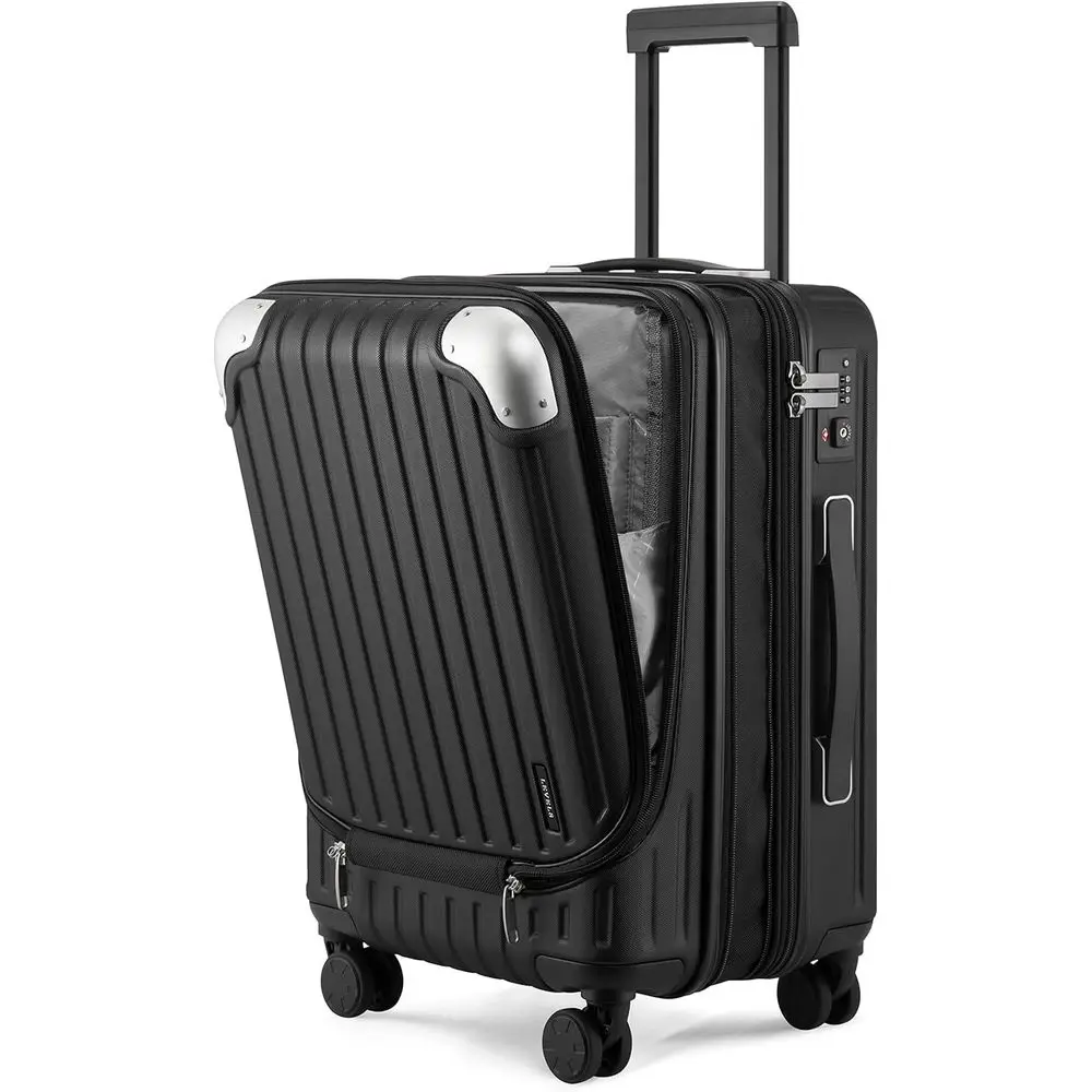 20 Inch Expandable Hard Shell Carry-On Suitcase with Wheels, Lightweight for Air Travel, TSA Lock, Black
20 Inch Expandable Hard Shell Carry-On Suitcase with Wheels, Lightweight for Air Travel, TSA Lock, Black
