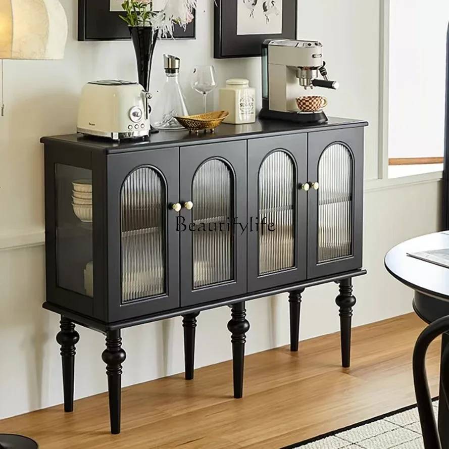 American solid wood dining side cabinet ash wood French retro simple entrance table storage wine cabinet
American solid wood dining side cabinet ash wood French retro simple entrance table storage wine cabinet