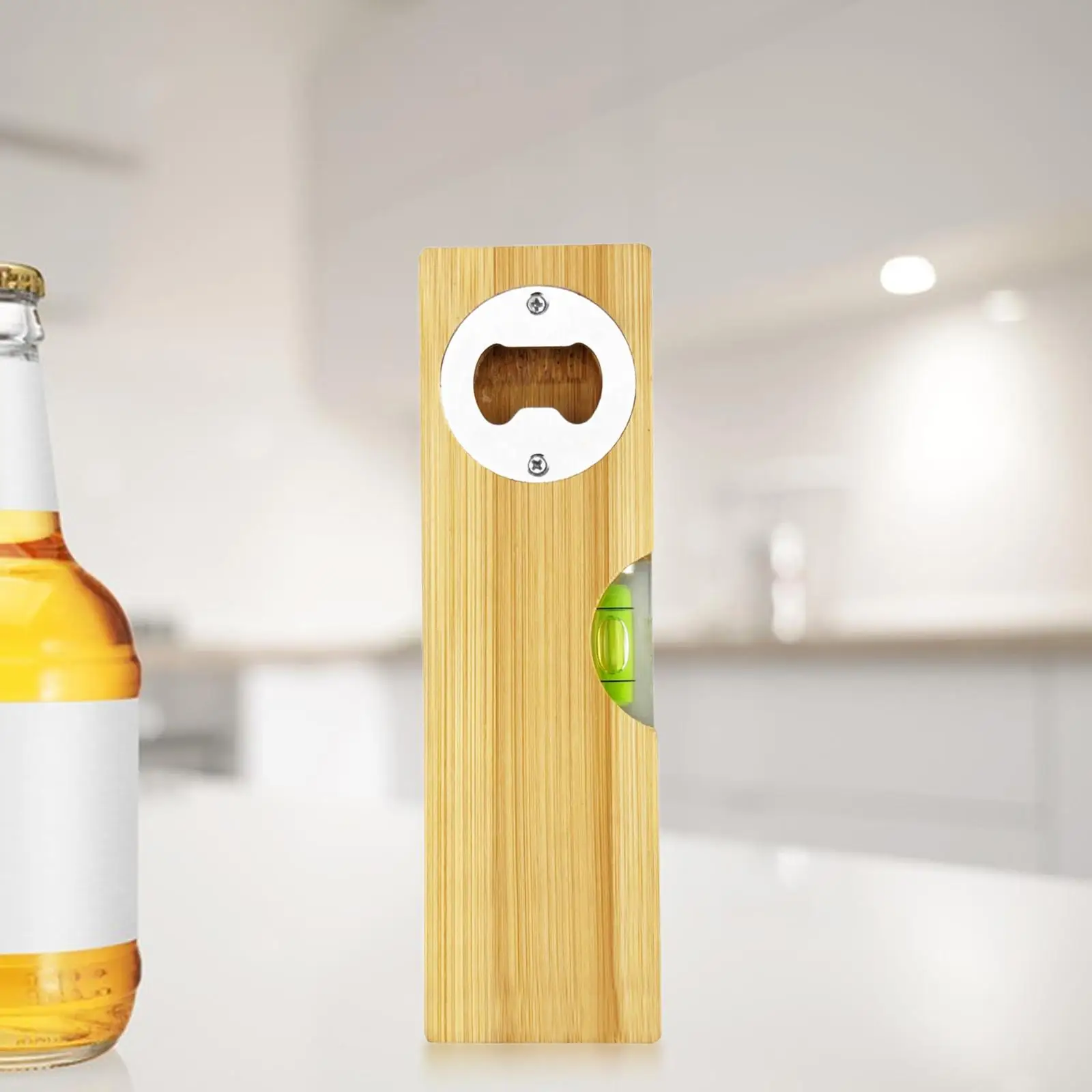 Bottle Opener Spirit Level Spirit Level with Opener Function Wood,2 in 1 Bottle Opener for Kitchen,Architects Painters Tilers
Bottle Opener Spirit Level Spirit Level with Opener Function Wood,2 in 1 Bottle Opener for Kitchen,Architects Painters Tilers