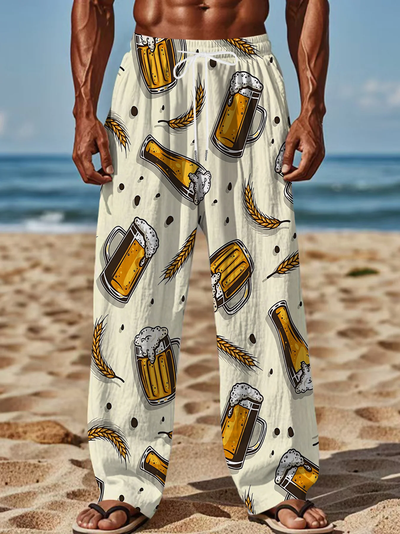 Popular Beer Wheat 3D Printed Men's and Women's Same Style Beach Pants Elastic Waist Casual Fashion Street Wear Pants
Popular Beer Wheat 3D Printed Men's and Women's Same Style Beach Pants Elastic Waist Casual Fashion Street Wear Pants