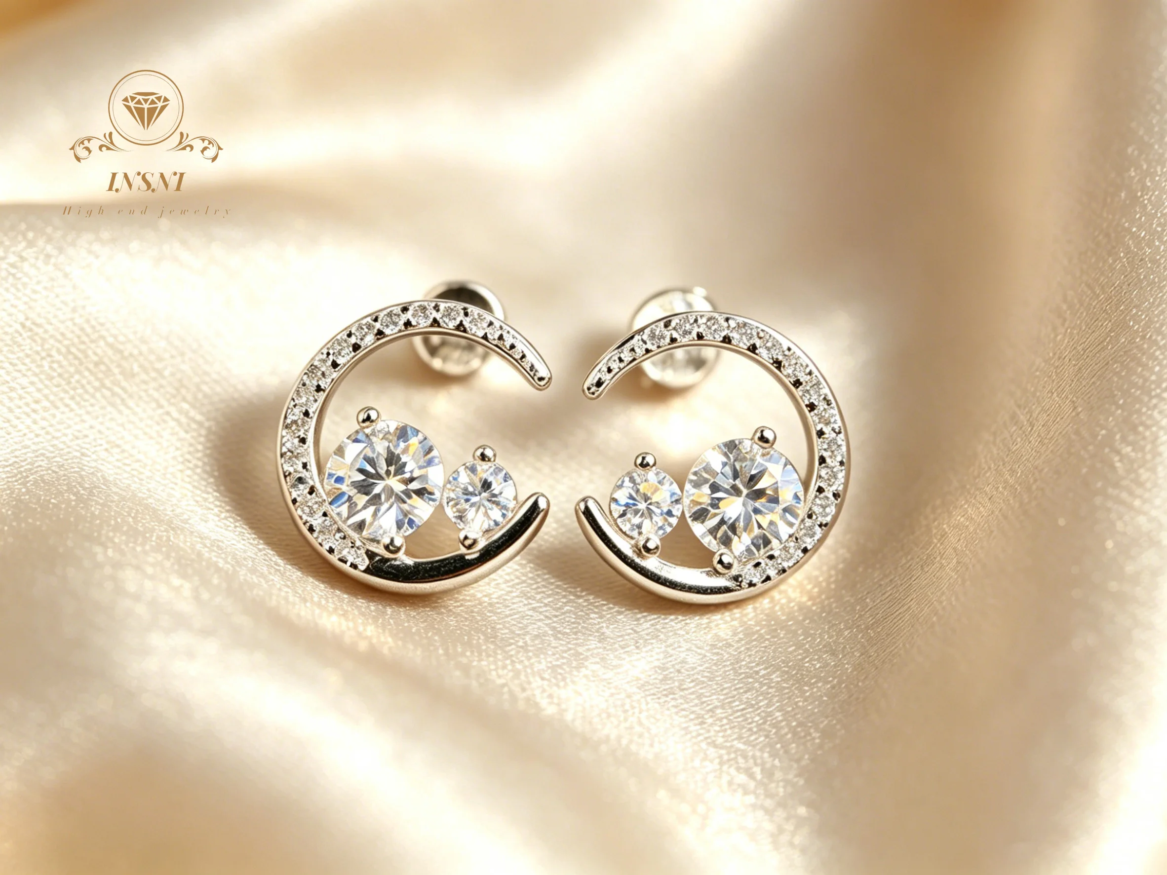 0.6Ct D Color Celestial Star-Moon Moissanite Studs S925 Silver Korean Luxury Earrings Affordable Jewelry Gifts for Women Daily
0.6Ct D Color Celestial Star-Moon Moissanite Studs S925 Silver Korean Luxury Earrings Affordable Jewelry Gifts for Women Daily