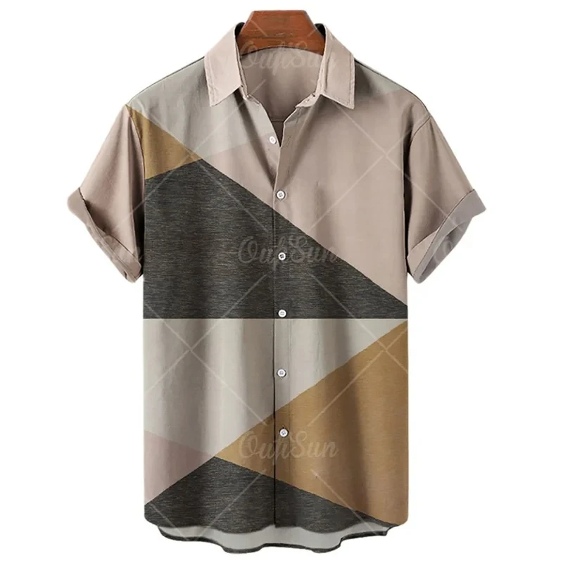 Summer Hawaiian Beach Men's Shirt Geometry Pattern Casual Mens Clothing Oversized Short Sleeve Shirts for Men Beach Women Tops
Summer Hawaiian Beach Men's Shirt Geometry Pattern Casual Mens Clothing Oversized Short Sleeve Shirts for Men Beach Women Tops