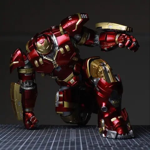 Fondjoy Marvel Anti-Hulk armadura ensamblar juguete personaje de película modelo 18 pulgadas figuras de acción LED puede emitir luz modelo regalo para niño