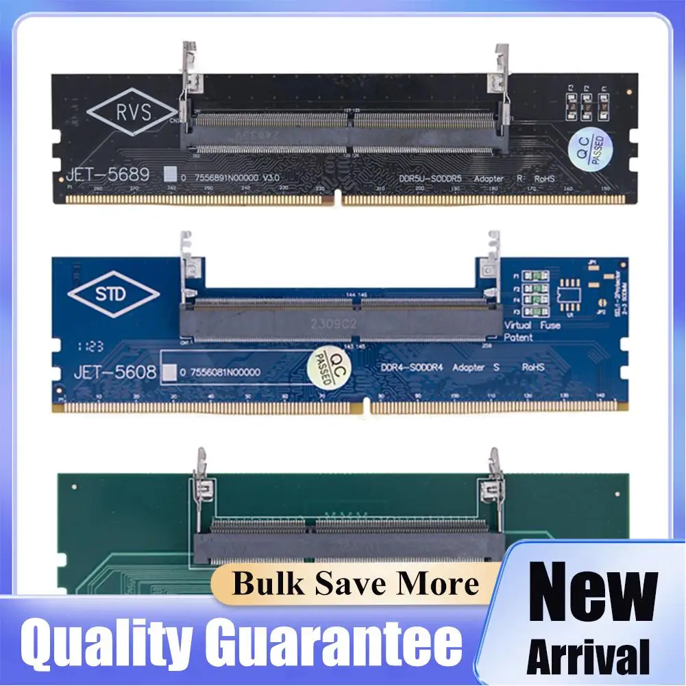 1PCS DDR5 DDR4 DDR3 Laptop to Desktop Memory Adapter Card Memory RAM Connector Adapter DIMM Card SO-DIMM To PC Computer