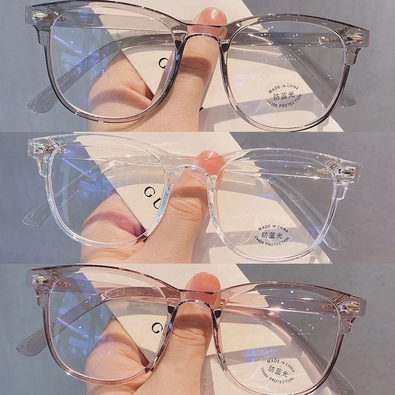 

Fashion Transparent Computer Glasses Frame Women Men Anti Blue Light Round Eyewear Blocking Glasses Optical Spectacle Eyeglass