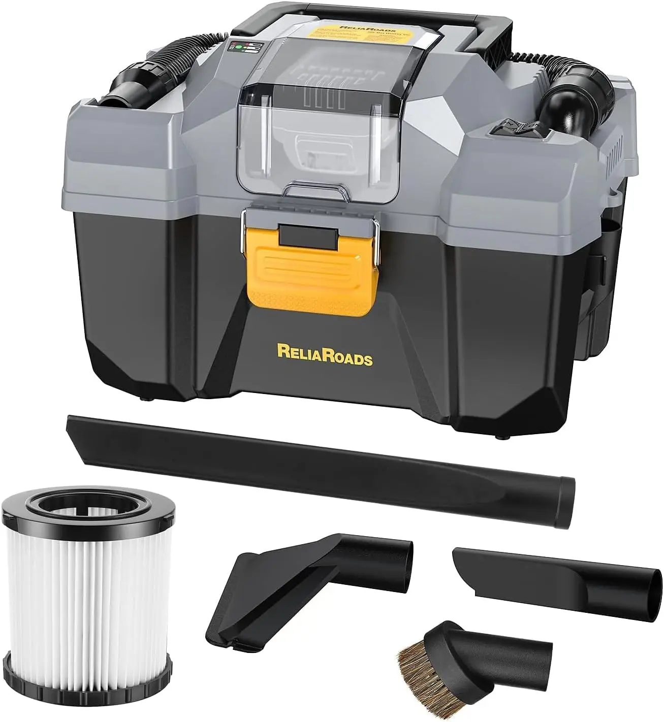 Cordless Wet/Dry Vacuum Cleaner 2.6 Gal, Compatible with 20V Batteries, 45CFM 12.1KPa, for Car Home Workshop
Cordless Wet/Dry Vacuum Cleaner 2.6 Gal, Compatible with 20V Batteries, 45CFM 12.1KPa, for Car Home Workshop