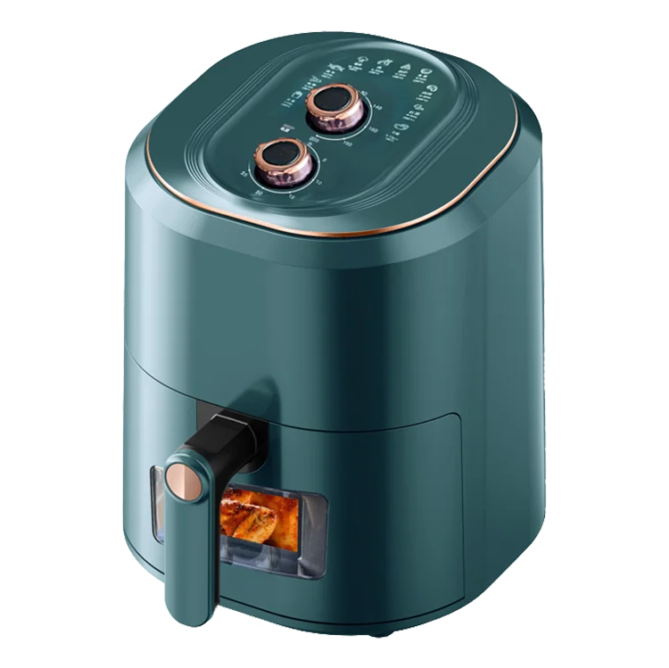 Big Capacity Drawer Fryer Visible Air Fryer With Double Knob Control With Timer With Look Through Window and Visible Timer
Big Capacity Drawer Fryer Visible Air Fryer With Double Knob Control With Timer With Look Through Window and Visible Timer