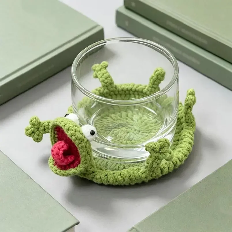 Handmade Crochet Animal Coaster Cute Knitted Turtle Squirrel Duck Cup Mat Cotton Yarn Heat-Resistant Drink Coaster For Home Deco
Handmade Crochet Animal Coaster Cute Knitted Turtle Squirrel Duck Cup Mat Cotton Yarn Heat-Resistant Drink Coaster For Home Deco