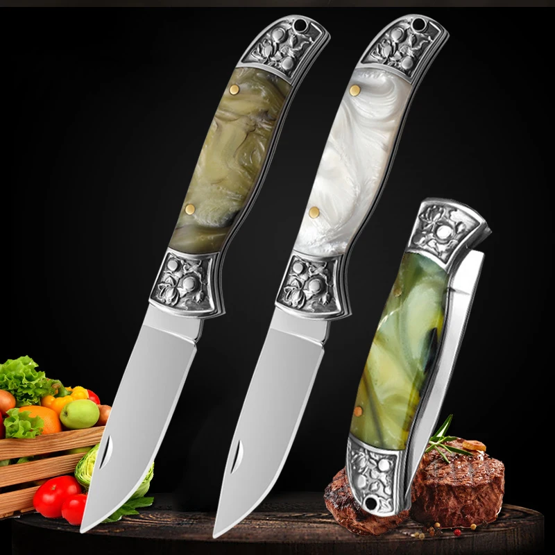 Stainless Steel Folding Utility Knife Stainless Steel Folding Fruit Paring Knife Resin Handle Boning Knife Meat Cleaver Cooking
Stainless Steel Folding Utility Knife Stainless Steel Folding Fruit Paring Knife Resin Handle Boning Knife Meat Cleaver Cooking
