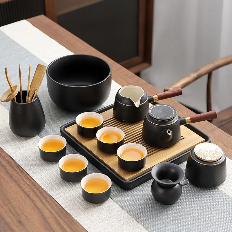 Wushiyuan Japanese Ceramic Kung Fu Tea Set, Home Office Pot, Cup, Coarse Ceramic Set, Kung Fu
Wushiyuan Japanese Ceramic Kung Fu Tea Set, Home Office Pot, Cup, Coarse Ceramic Set, Kung Fu