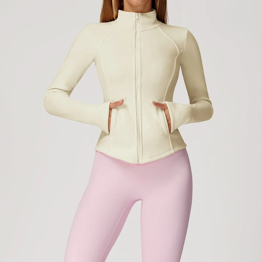 Autumn Winter Yoga Jacket Sports Fitness Polar Fleece Outdoor Running Workout Clothes Gym Thickened Warm Coat for Women
Autumn Winter Yoga Jacket Sports Fitness Polar Fleece Outdoor Running Workout Clothes Gym Thickened Warm Coat for Women
