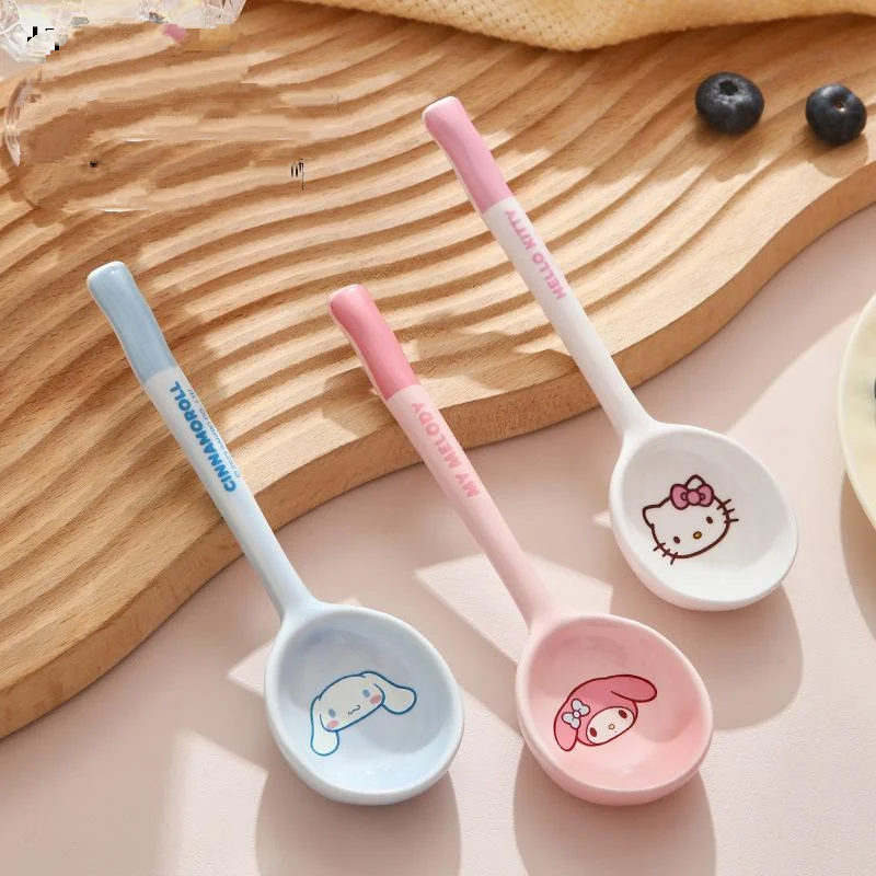 Sanrio Spoon Hellokitty Mymelody Japanese Kawaii Children's Ceramic Spoon Korean Cute Home Utensils Children's Gift
Sanrio Spoon Hellokitty Mymelody Japanese Kawaii Children's Ceramic Spoon Korean Cute Home Utensils Children's Gift
