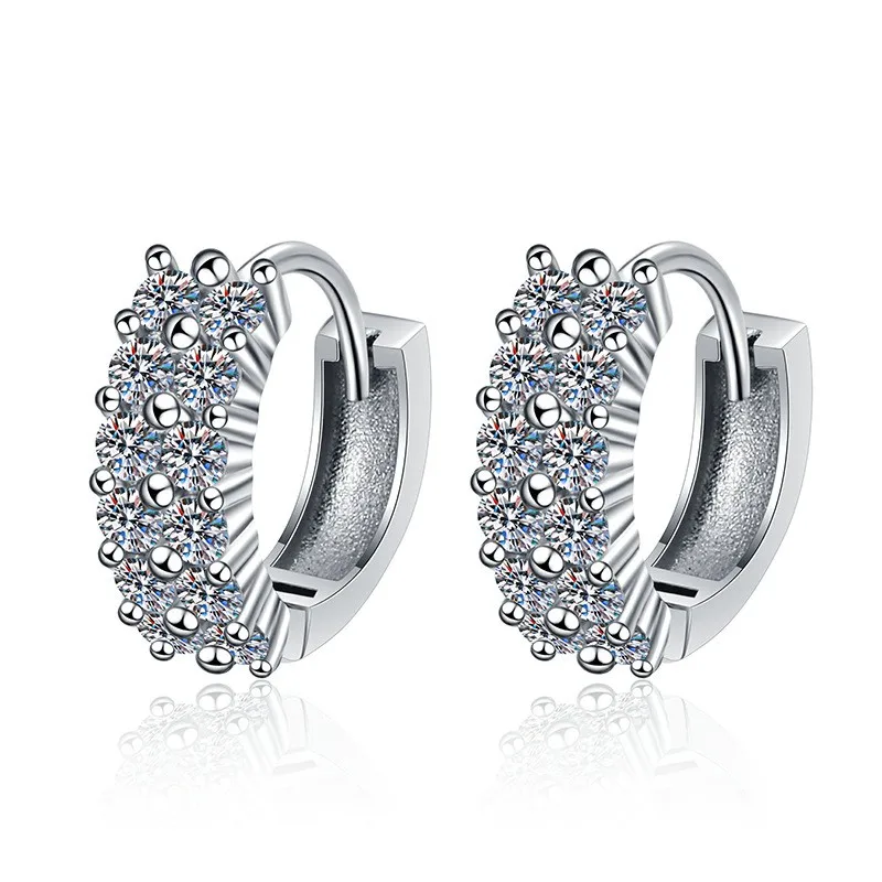 E177 Lefei Fashion Color D Diamond-set Classic Moissanite Double Row Earrings Charm Women 925 Sterling Silver Party Jewelry Gift
E177 Lefei Fashion Color D Diamond-set Classic Moissanite Double Row Earrings Charm Women 925 Sterling Silver Party Jewelry Gift