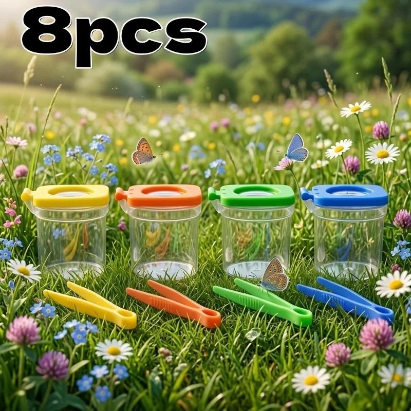 8pcs/set Insect Observation Kit with Tweezers, Insect Catcher, and Insect Collection Box, Science and Nature Exploration Set
8pcs/set Insect Observation Kit with Tweezers, Insect Catcher, and Insect Collection Box, Science and Nature Exploration Set