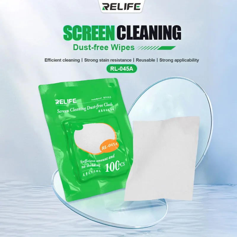 RELIFE RL-045A Dust-free Wipes screen Cleaning Efficient Cleaning Strong Stain Resistance Reusable Strong Applicab ility
RELIFE RL-045A Dust-free Wipes screen Cleaning Efficient Cleaning Strong Stain Resistance Reusable Strong Applicab ility