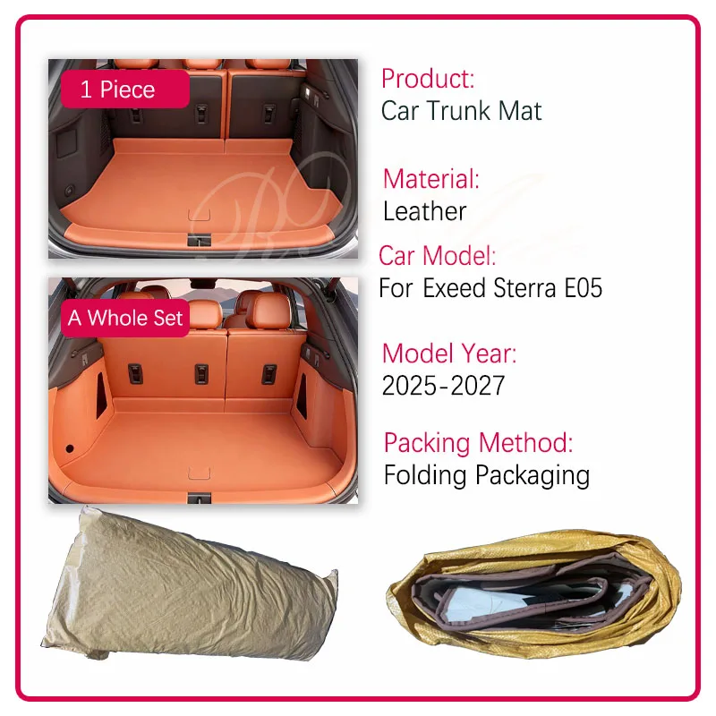 Car Trunk Mats For Exeed Exlantis Sterra E05 MX ET5 2025 2026 2027 Leather Storage Pads Cargo Cover Inner Liner Auto Accessories
Car Trunk Mats For Exeed Exlantis Sterra E05 MX ET5 2025 2026 2027 Leather Storage Pads Cargo Cover Inner Liner Auto Accessories